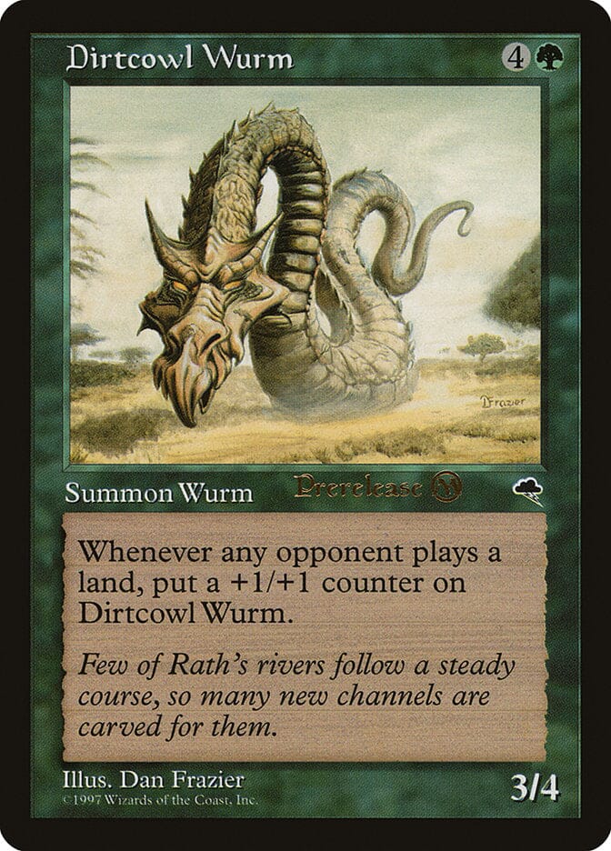 Dirtcowl Wurm [Tempest Promos] MTG Single Magic: The Gathering  | Multizone: Comics And Games