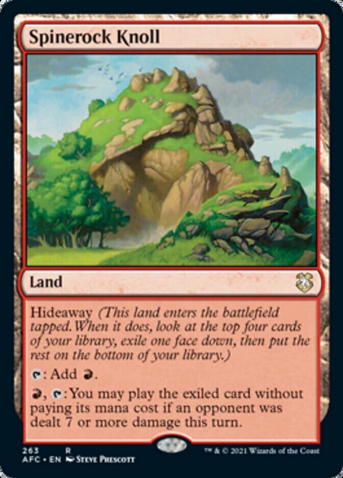Spinerock Knoll [Dungeons & Dragons: Adventures in the Forgotten Realms Commander] MTG Single Magic: The Gathering  | Multizone: Comics And Games