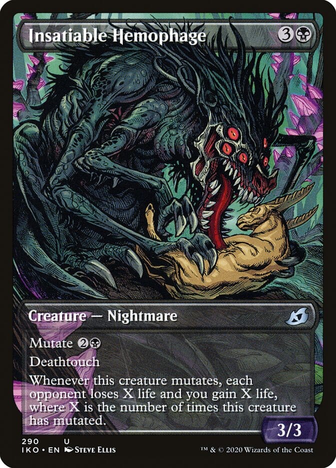 Insatiable Hemophage (Showcase) [Ikoria: Lair of Behemoths] MTG Single Magic: The Gathering  | Multizone: Comics And Games