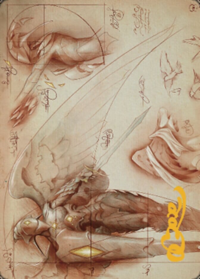 Platinum Angel Art Card (Gold-Stamped Signature) [The Brothers' War Art Series] MTG Single Magic: The Gathering  | Multizone: Comics And Games