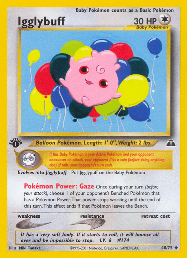 Igglybuff (40/75) [Neo Discovery 1st Edition] Pokemon Single Pokémon  | Multizone: Comics And Games