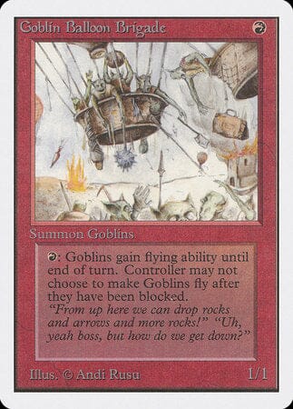 Goblin Balloon Brigade [Unlimited Edition] MTG Single Magic: The Gathering  | Multizone: Comics And Games
