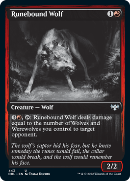 Runebound Wolf [Innistrad: Double Feature] MTG Single Magic: The Gathering  | Multizone: Comics And Games