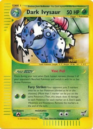 Dark Ivysaur (6) (Winner) (Jumbo Card) [Best of Promos] Pokemon Single Pokémon  | Multizone: Comics And Games