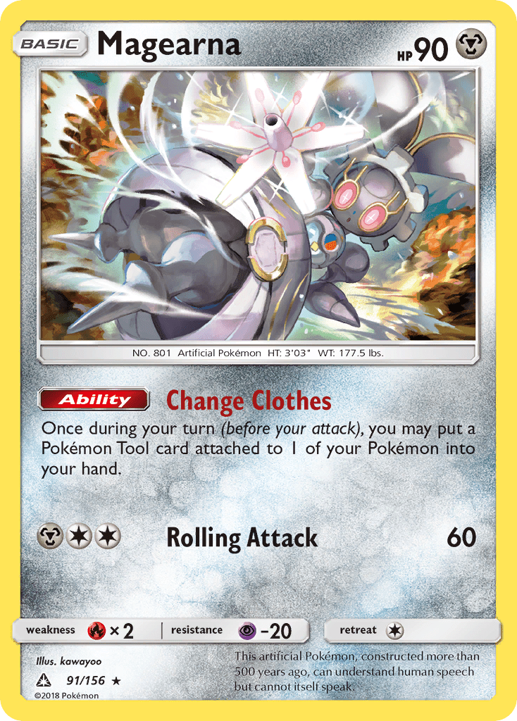 Magearna (91/156) [Sun & Moon: Ultra Prism] Pokemon Single Pokémon  | Multizone: Comics And Games