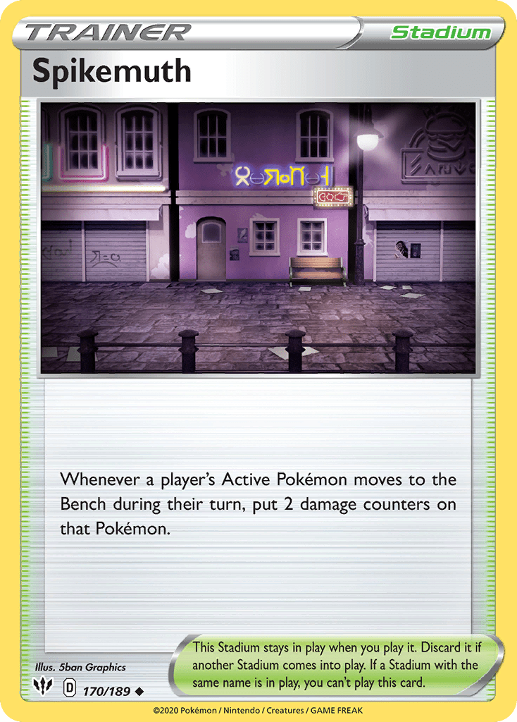 Spikemuth (170/189) [Sword & Shield: Darkness Ablaze] Pokemon Single Pokémon  | Multizone: Comics And Games