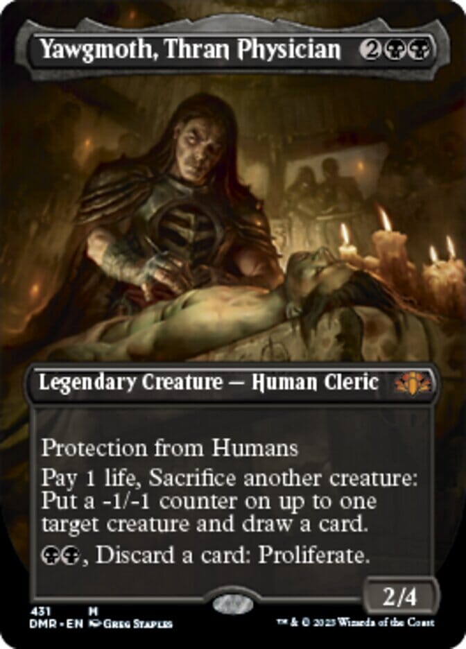 Yawgmoth, Thran Physician (Borderless Alternate Art) [Dominaria Remastered] MTG Single Magic: The Gathering  | Multizone: Comics And Games