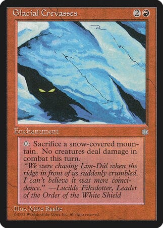 Glacial Crevasses [Ice Age] MTG Single Magic: The Gathering  | Multizone: Comics And Games