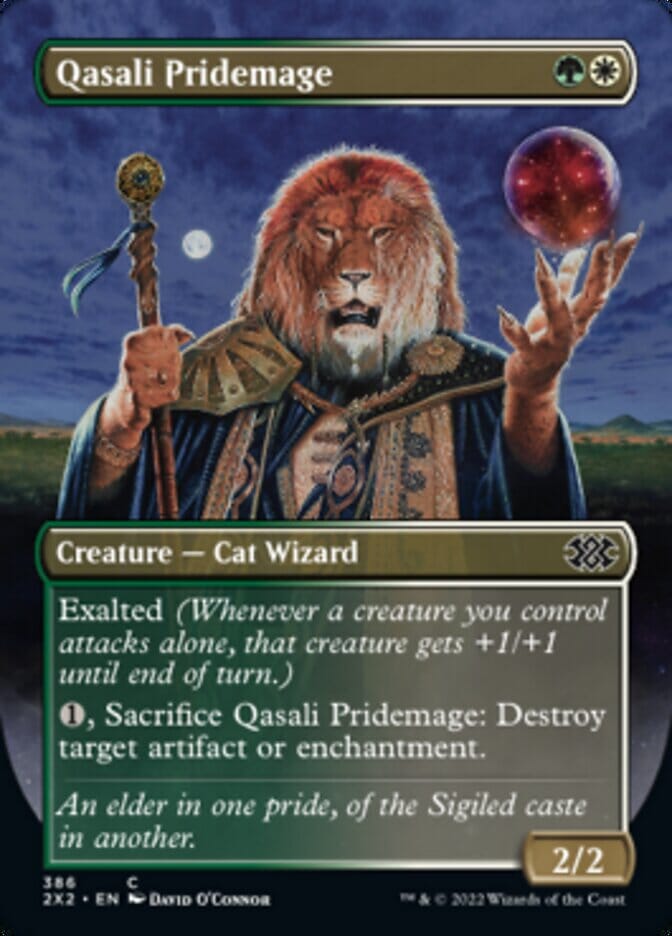 Qasali Pridemage (Borderless Alternate Art) [Double Masters 2022] MTG Single Magic: The Gathering  | Multizone: Comics And Games