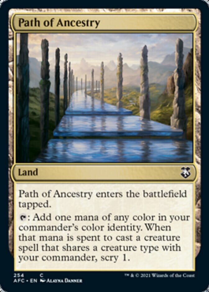 Path of Ancestry [Dungeons & Dragons: Adventures in the Forgotten Realms Commander] MTG Single Magic: The Gathering  | Multizone: Comics And Games