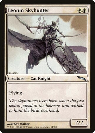 Leonin Skyhunter [Mirrodin] MTG Single Magic: The Gathering  | Multizone: Comics And Games