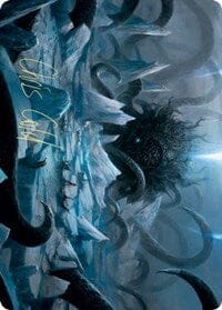 Icebreaker Kraken Art Card (Gold-Stamped Signature) [Kaldheim: Art Series] MTG Single Magic: The Gathering  | Multizone: Comics And Games