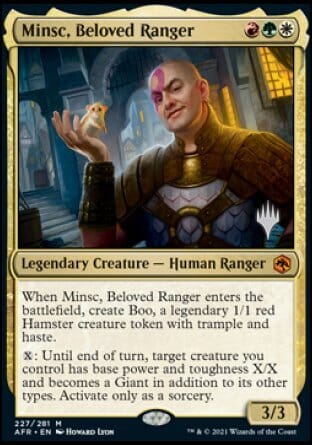 Minsc, Beloved Ranger (Promo Pack) [Dungeons & Dragons: Adventures in the Forgotten Realms Promos] MTG Single Magic: The Gathering  | Multizone: Comics And Games