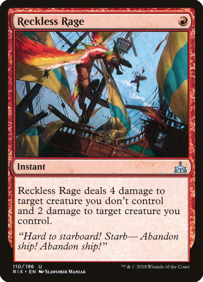 Reckless Rage [Rivals of Ixalan] MTG Single Magic: The Gathering  | Multizone: Comics And Games