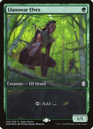 Llanowar Elves [Dominaria Promos] MTG Single Magic: The Gathering  | Multizone: Comics And Games