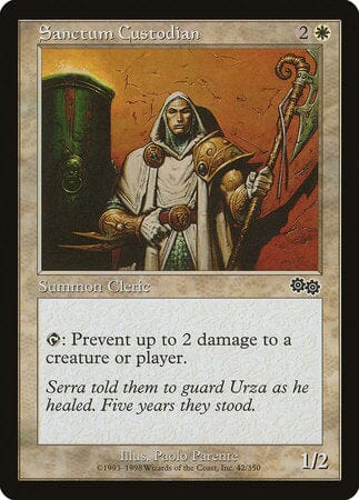 Sanctum Custodian [Urza's Saga] MTG Single Magic: The Gathering  | Multizone: Comics And Games