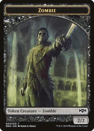 Zombie Token [Ravnica Allegiance Tokens] MTG Single Magic: The Gathering  | Multizone: Comics And Games