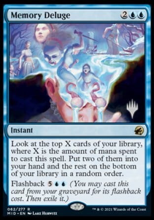 Memory Deluge (Promo Pack) [Innistrad: Midnight Hunt Promos] MTG Single Magic: The Gathering  | Multizone: Comics And Games