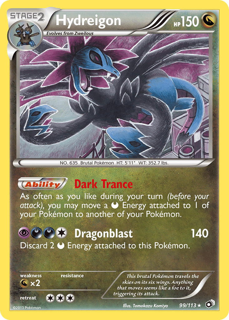 Hydreigon (99/113) [Black & White: Legendary Treasures] Pokemon Single Pokémon  | Multizone: Comics And Games
