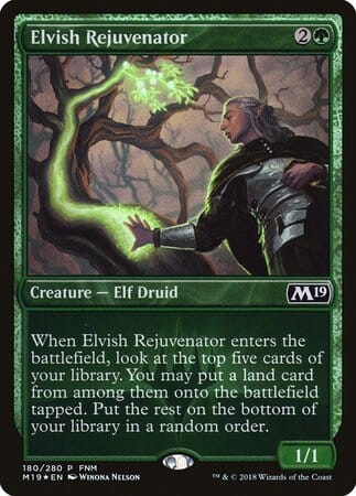 Elvish Rejuvenator [Core Set 2019 Promos] MTG Single Magic: The Gathering  | Multizone: Comics And Games