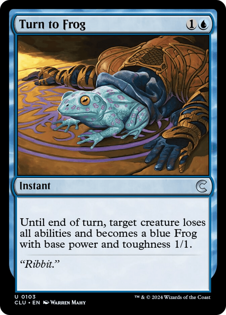 Turn to Frog [Ravnica: Clue Edition] MTG Single Magic: The Gathering  | Multizone: Comics And Games