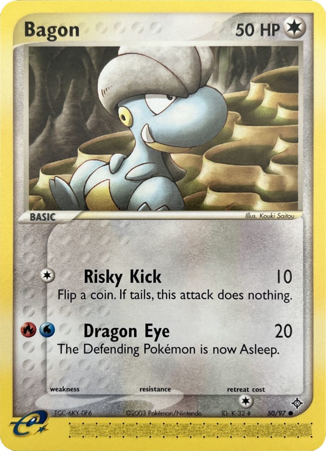 Bagon (50/97) (Nintendo Promos) [EX: Dragon] Pokemon Single Pokémon  | Multizone: Comics And Games