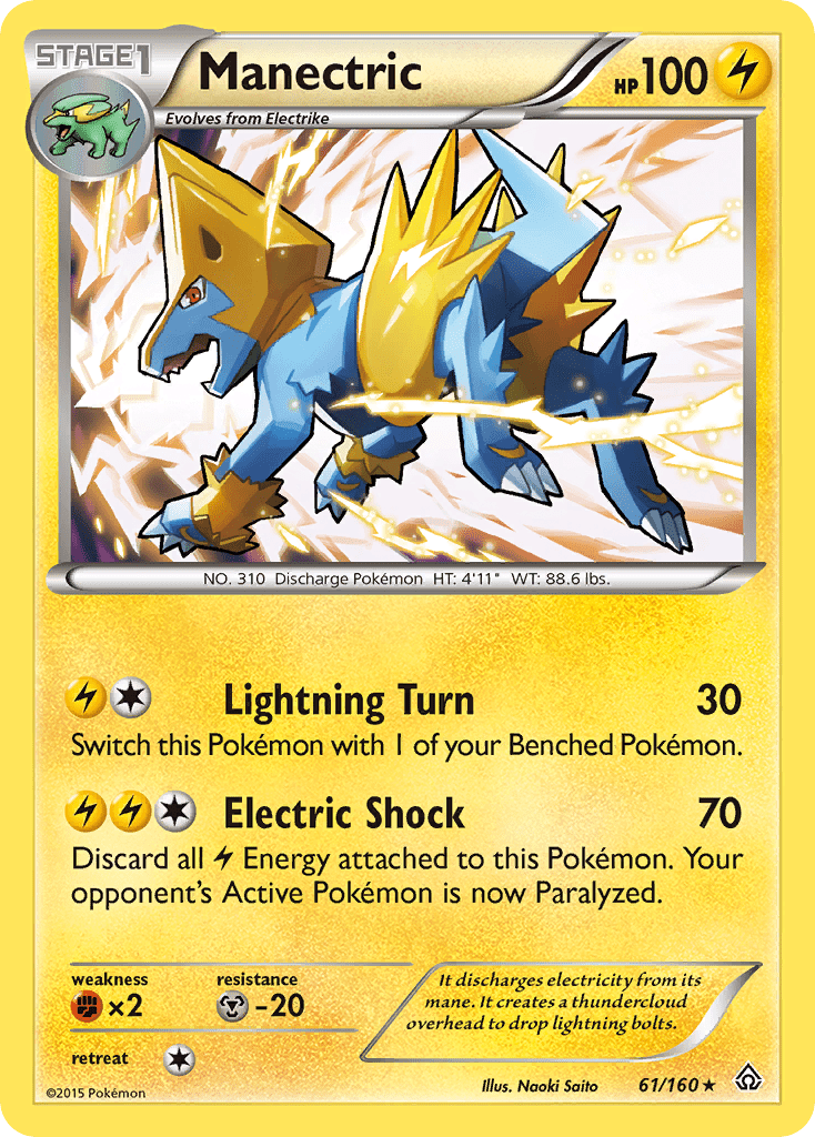 Manectric (61/160) [XY: Primal Clash] Pokemon Single Pokémon  | Multizone: Comics And Games