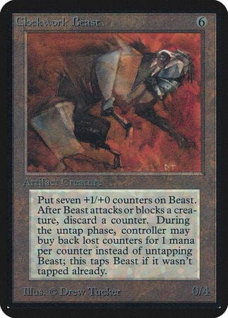 Clockwork Beast [Limited Edition Alpha] MTG Single Magic: The Gathering  | Multizone: Comics And Games