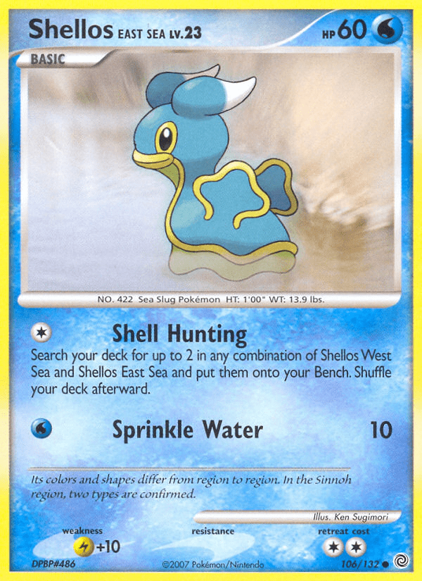 Shellos East Sea (106/132) [Diamond & Pearl: Secret Wonders] Pokemon Single Pokémon  | Multizone: Comics And Games