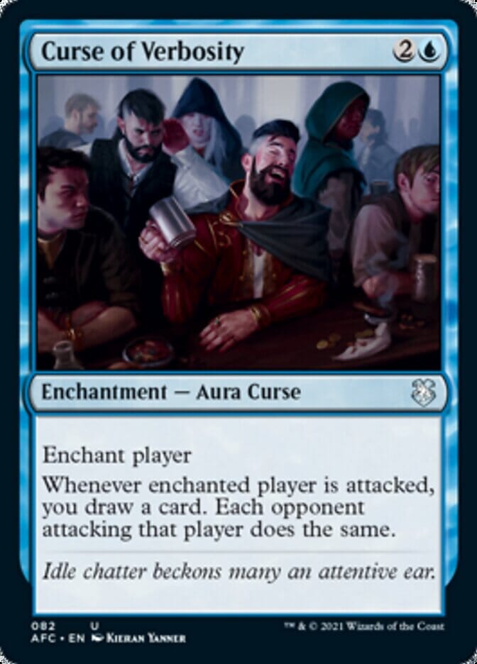 Curse of Verbosity [Dungeons & Dragons: Adventures in the Forgotten Realms Commander] MTG Single Magic: The Gathering  | Multizone: Comics And Games