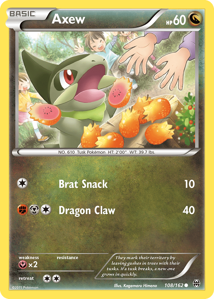 Axew (108/162) [XY: BREAKthrough] Pokemon Single Pokémon  | Multizone: Comics And Games