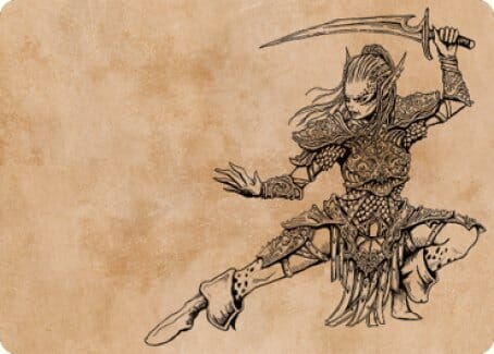 Lae'zel, Vlaakith's Champion Art Card [Commander Legends: Battle for Baldur's Gate Art Series] MTG Single Magic: The Gathering  | Multizone: Comics And Games