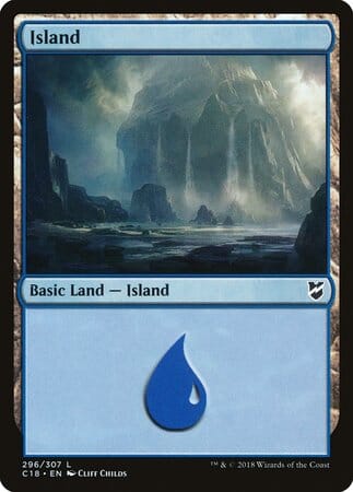 Island (296) [Commander 2018] MTG Single Magic: The Gathering  | Multizone: Comics And Games