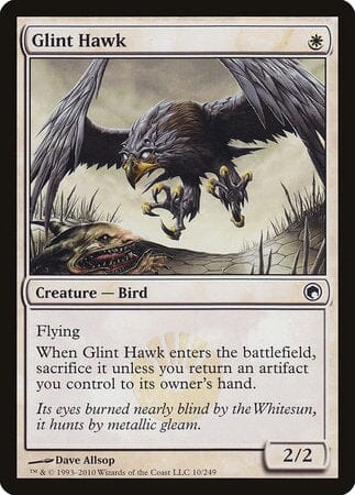 Glint Hawk [Scars of Mirrodin] MTG Single Magic: The Gathering  | Multizone: Comics And Games