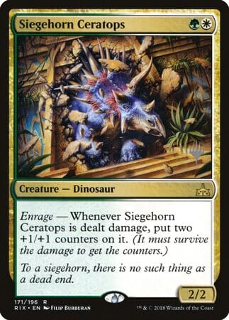 Siegehorn Ceratops [Rivals of Ixalan Promos] MTG Single Magic: The Gathering  | Multizone: Comics And Games