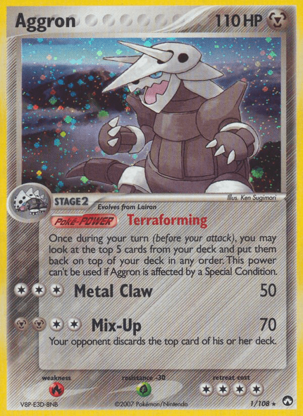 Aggron (1/108) [EX: Power Keepers] Pokemon Single Pokémon  | Multizone: Comics And Games