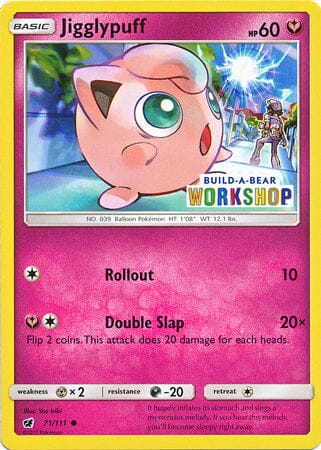 Jigglypuff (71/111) (Build A Bear Workshop Exclusive) [Sun & Moon: Crimson Invasion] Pokemon Single Pokémon  | Multizone: Comics And Games