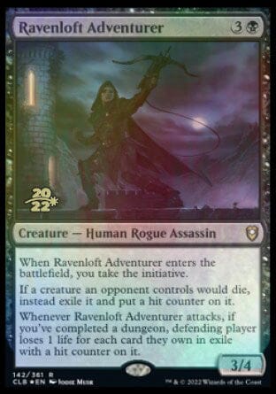 Ravenloft Adventurer [Commander Legends: Battle for Baldur's Gate Prerelease Promos] MTG Single Magic: The Gathering  | Multizone: Comics And Games