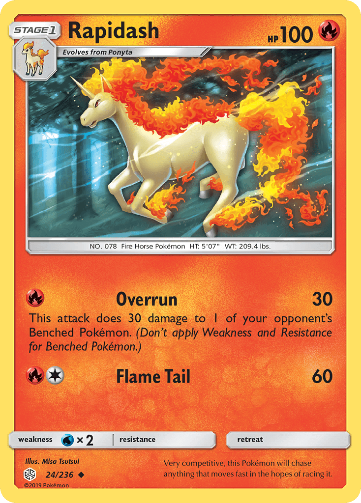 Rapidash (24/236) [Sun & Moon: Cosmic Eclipse] Pokemon Single Pokémon  | Multizone: Comics And Games