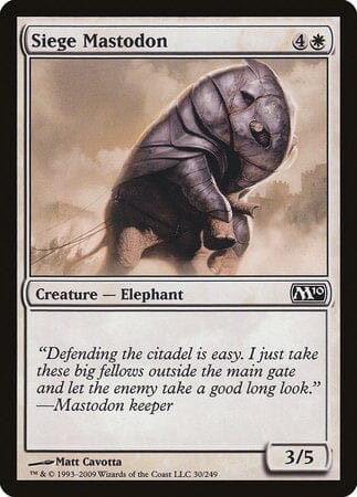 Siege Mastodon [Magic 2010] MTG Single Magic: The Gathering  | Multizone: Comics And Games