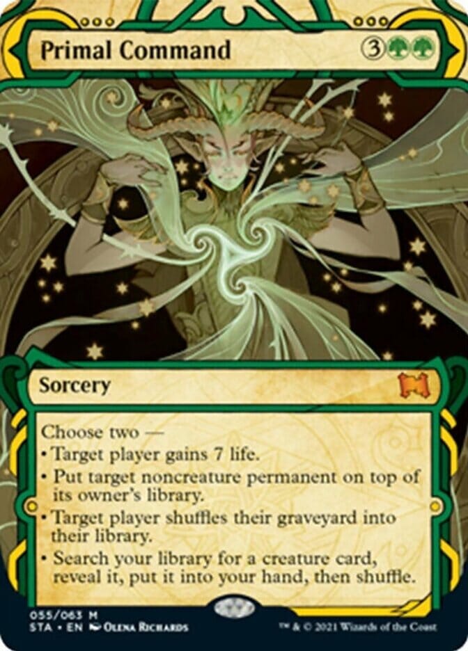 Primal Command (Etched Foil) [Strixhaven Mystical Archive] MTG Single Magic: The Gathering  | Multizone: Comics And Games