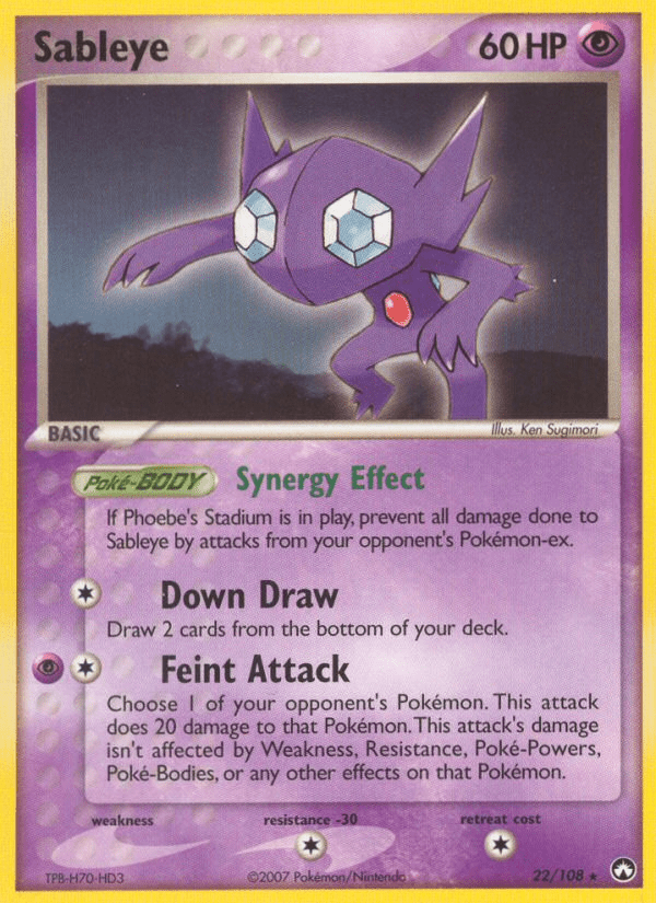 Sableye (22/108) [EX: Power Keepers] Pokemon Single Pokémon  | Multizone: Comics And Games