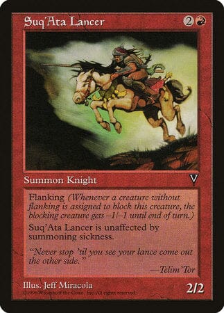 Suq'Ata Lancer [Visions] MTG Single Magic: The Gathering  | Multizone: Comics And Games