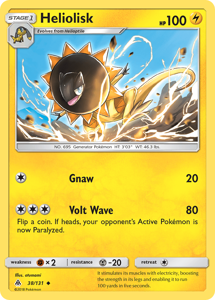 Heliolisk (38/131) [Sun & Moon: Forbidden Light] Pokemon Single Pokémon  | Multizone: Comics And Games