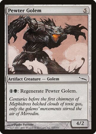 Pewter Golem [Mirrodin] MTG Single Magic: The Gathering  | Multizone: Comics And Games