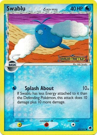 Swablu (65/101) (Delta Species) (Stamped) [EX: Dragon Frontiers] Pokemon Single Pokémon  | Multizone: Comics And Games