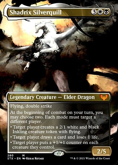 Shadrix Silverquill (Extended) [Strixhaven: School of Mages] MTG Single Magic: The Gathering  | Multizone: Comics And Games