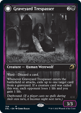 Graveyard Trespasser // Graveyard Glutton [Innistrad: Double Feature] MTG Single Magic: The Gathering  | Multizone: Comics And Games
