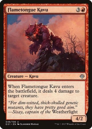 Flametongue Kavu [Archenemy: Nicol Bolas] MTG Single Magic: The Gathering  | Multizone: Comics And Games
