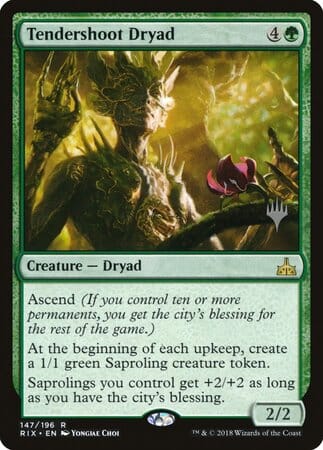 Tendershoot Dryad [Rivals of Ixalan Promos] MTG Single Magic: The Gathering  | Multizone: Comics And Games